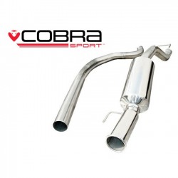 VX19 Cobra Sport Vauxhall Corsa D SRI (2010>) Cat Back System (2.5" bore) (Non-Resonated), Cobra Sport, VX19